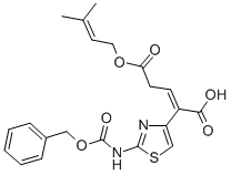 115065-79-72-(2-苄氧羰基氨基噻唑-4-基)-4-(3-甲基-2-丁烯氧羰基)-2-丁烯酸,头孢布烯侧链