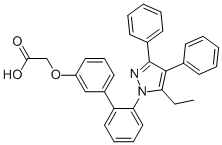 300657-03-82-(5-乙基-3,4-二苯基-吡唑-1-基)-联苯-3-基氧基]乙酸