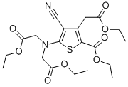 58194-26-65-[二(2-乙氧基-2-羧甲基)氨基-]-4-氰基-3-(2-乙氧基-2-羧甲基)-2-噻吩甲酸乙酯
